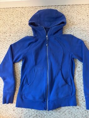 lululemon Scuba Royal Blue Full-Zip Hoodie